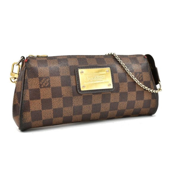 Auth Louis Vuitton Eva Hand Bag Damier #8257L37 - Picture 1 of 10